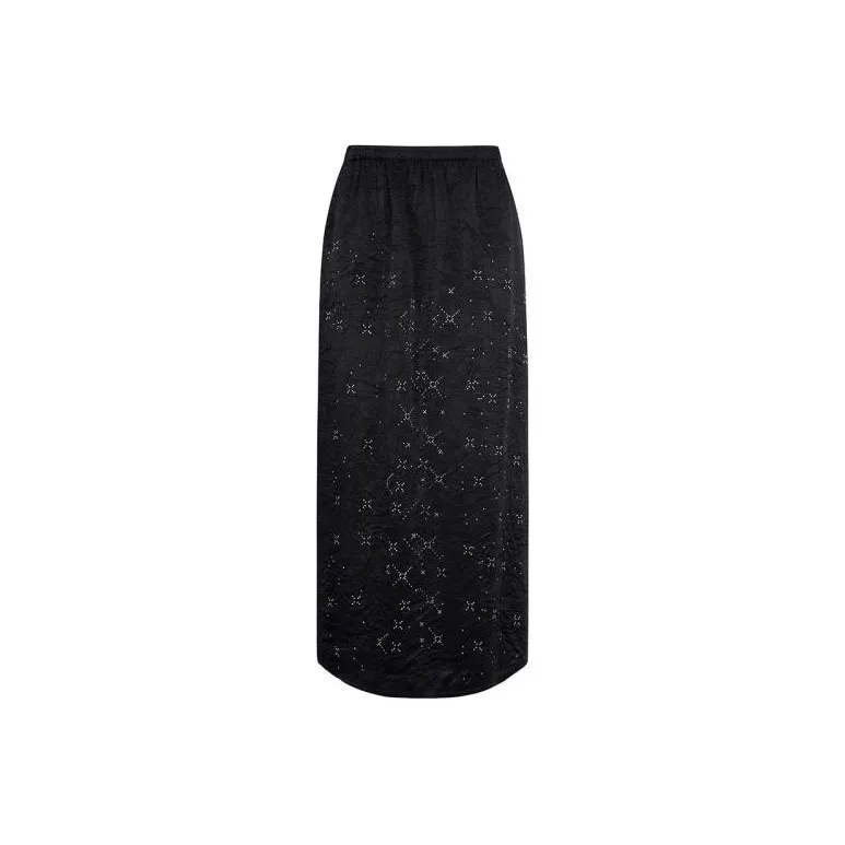 TCH Черные Женские Повседневные Длинные Юбки