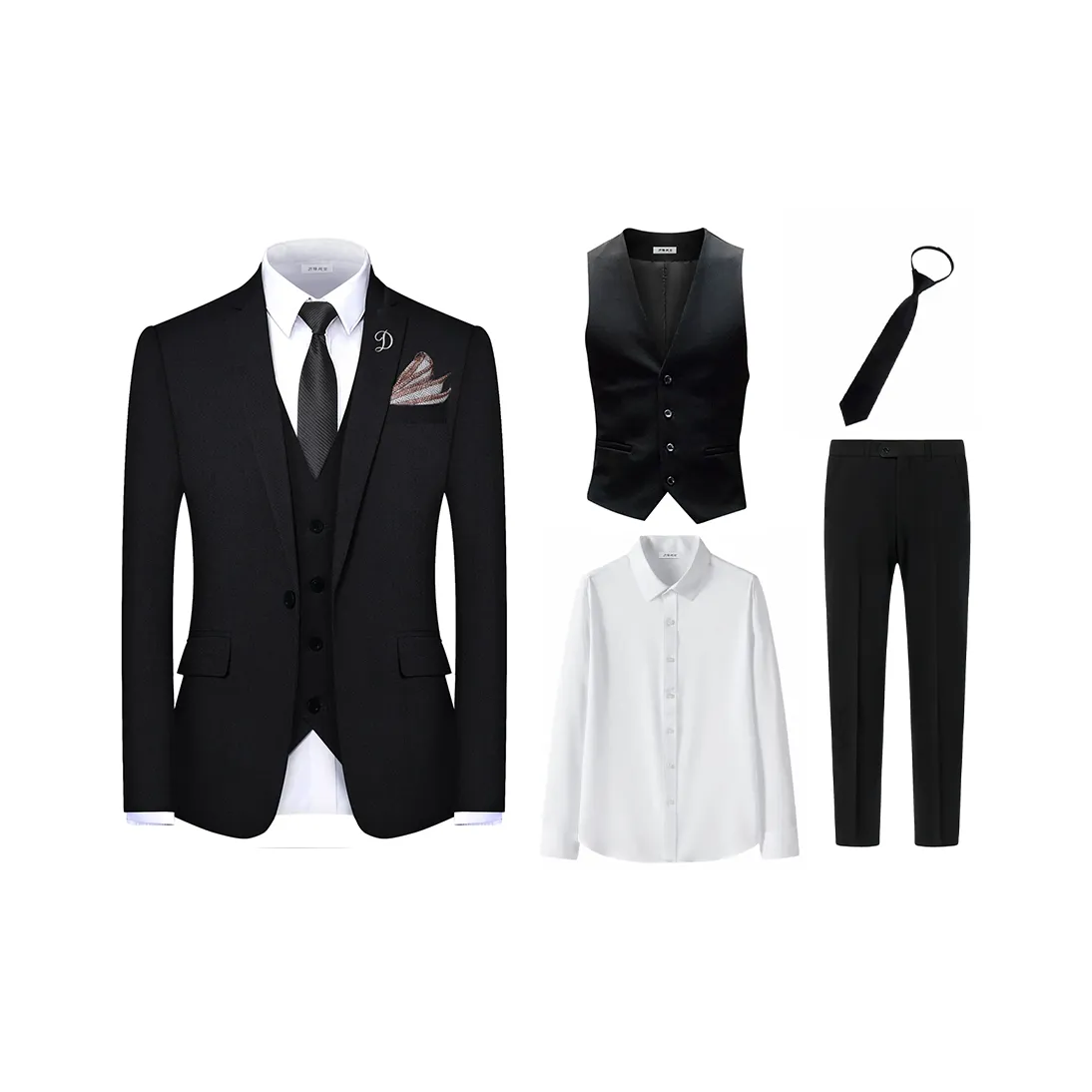 Blade Warrior Пальто Жилет Ankle Длина (размер в длину) Костюмные брюки Бизнес Костюм Мужской