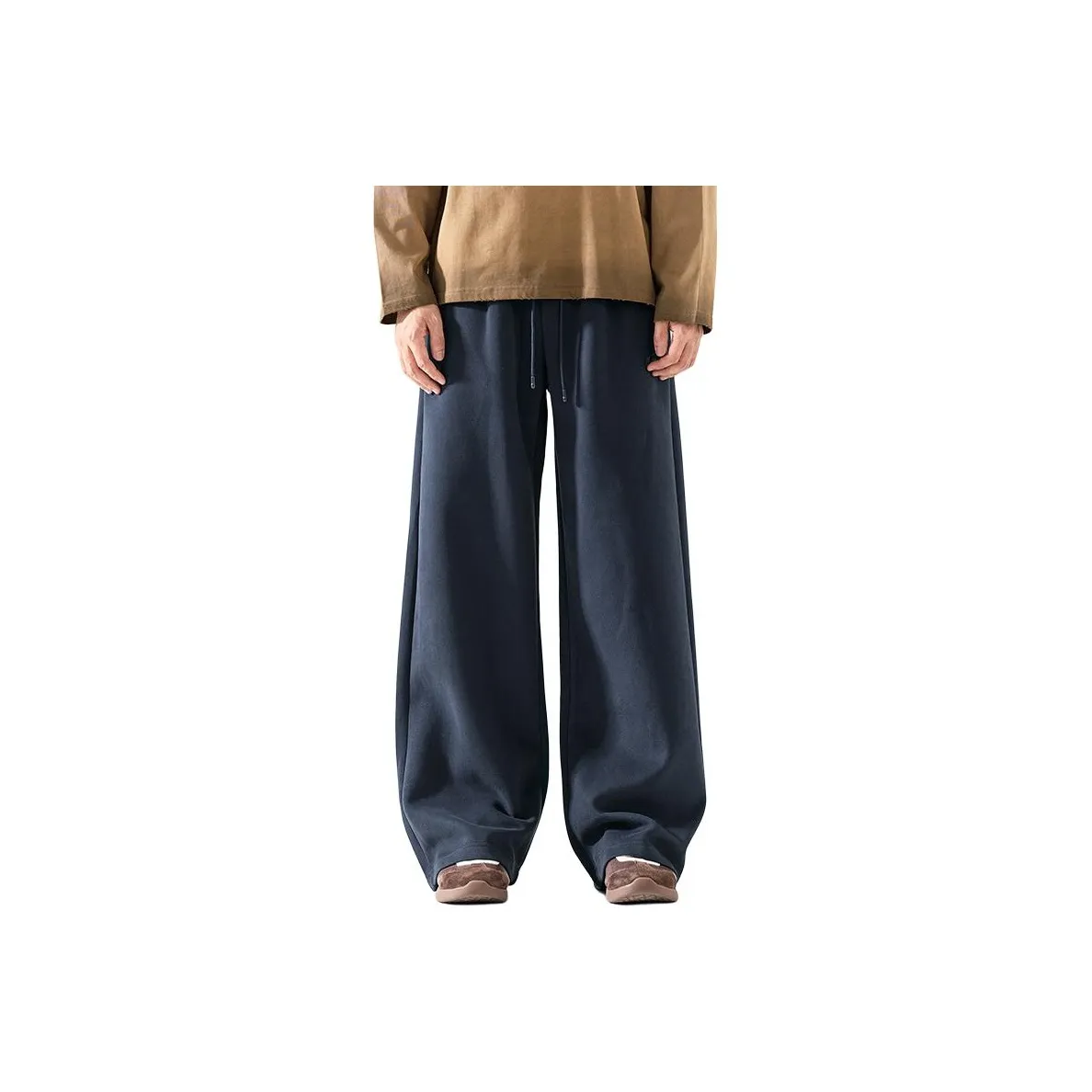 WOOD SOON Американские термические спортивные вязаные брюки для мужчин