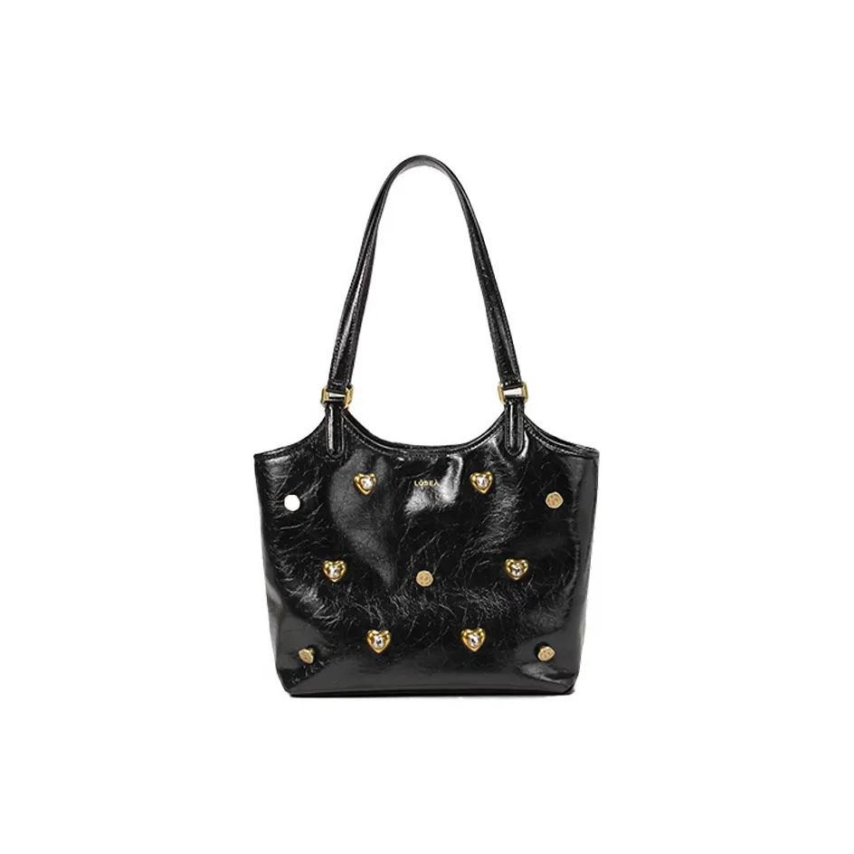 LOSEA Коровья кожа Винтажная сумка через плечо среднего размера женская черная