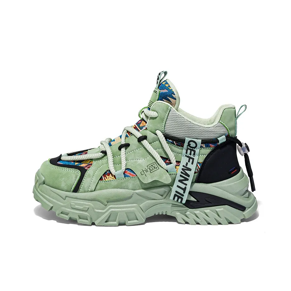 GEANC Толстая подошва Высокие кеды Мужские