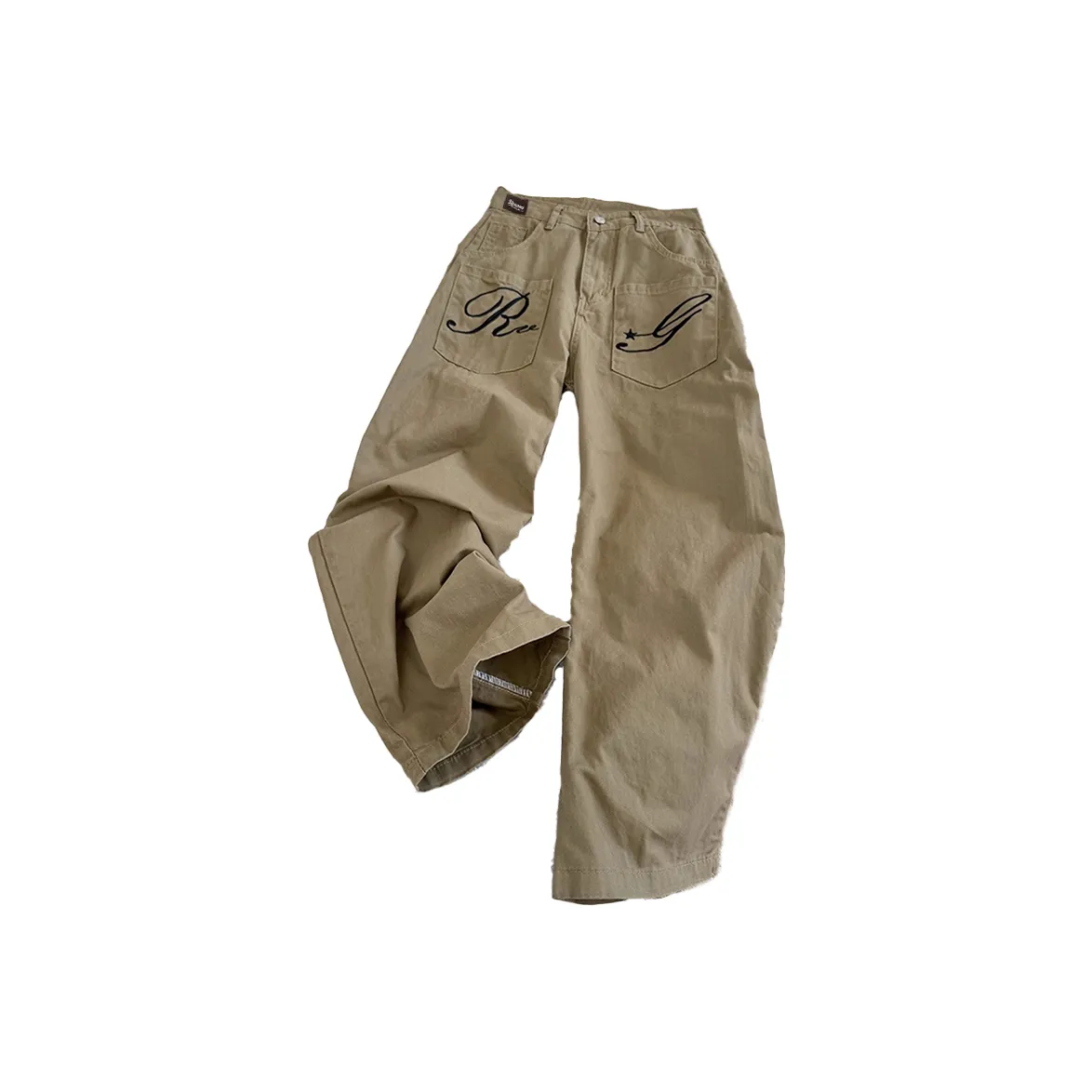 YGHOME OFFICIAL Коричневый Унисекс Джинсы