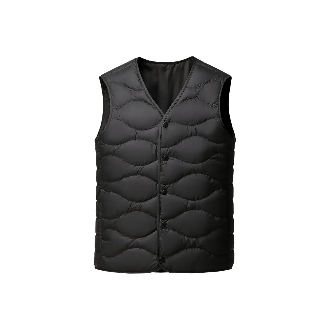 SNOW FLYING Мужской пуховый жилет черного цвета