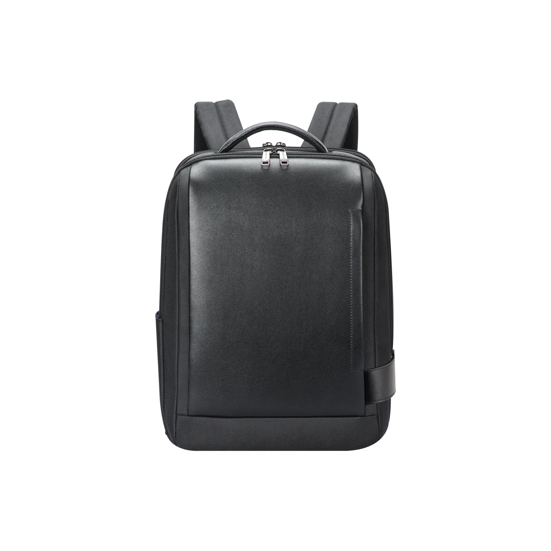 BOPAI Рюкзак из крупнозернистой текстуры коровьей кожи средний мужской черный