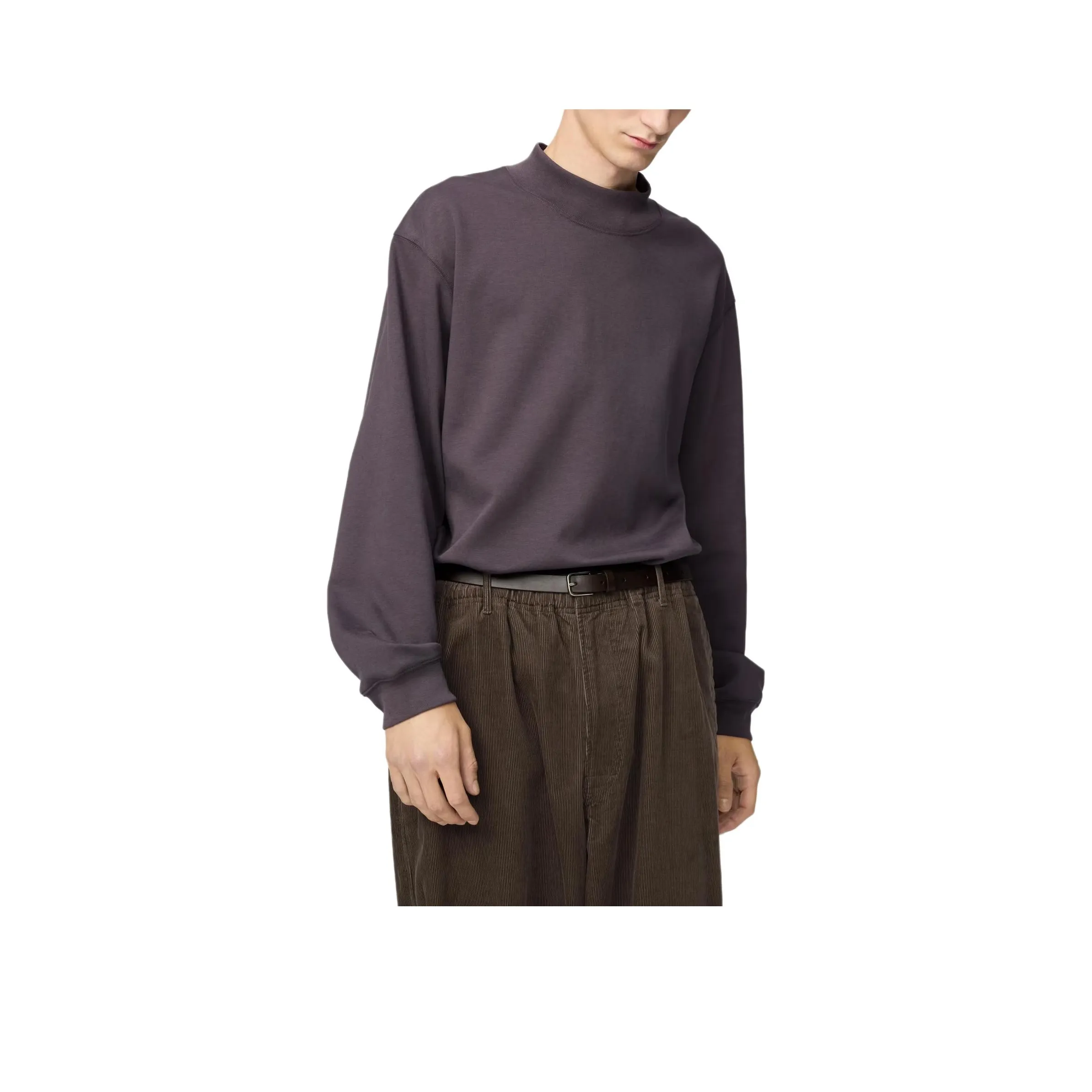 UNIQLO Фиолетовые Мужские T-рубашки