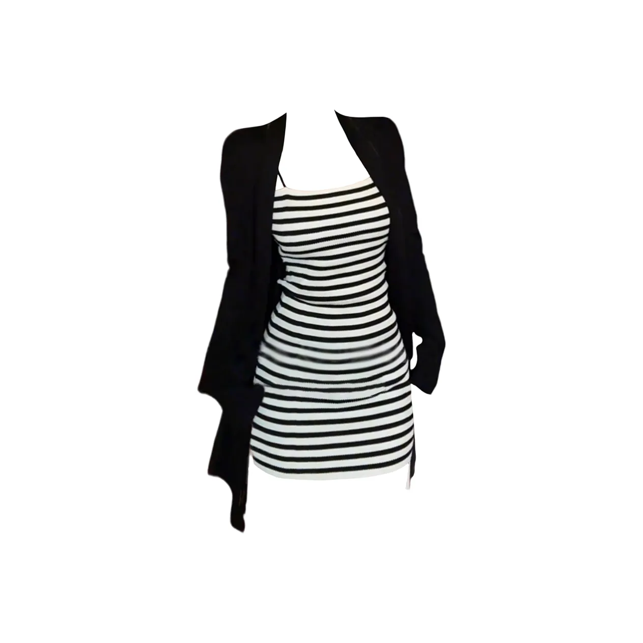 GRAYISMOON Slip Платье + Кардиган Женские Слип Платья