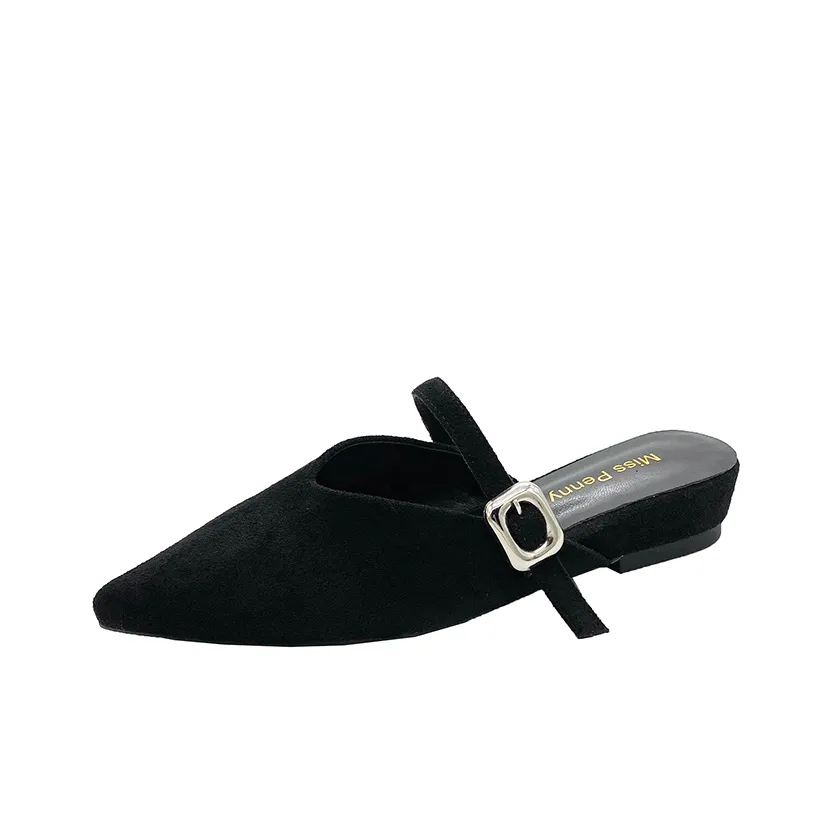 Wuji Резина Подошва Закрытый Носок Мюли Женские