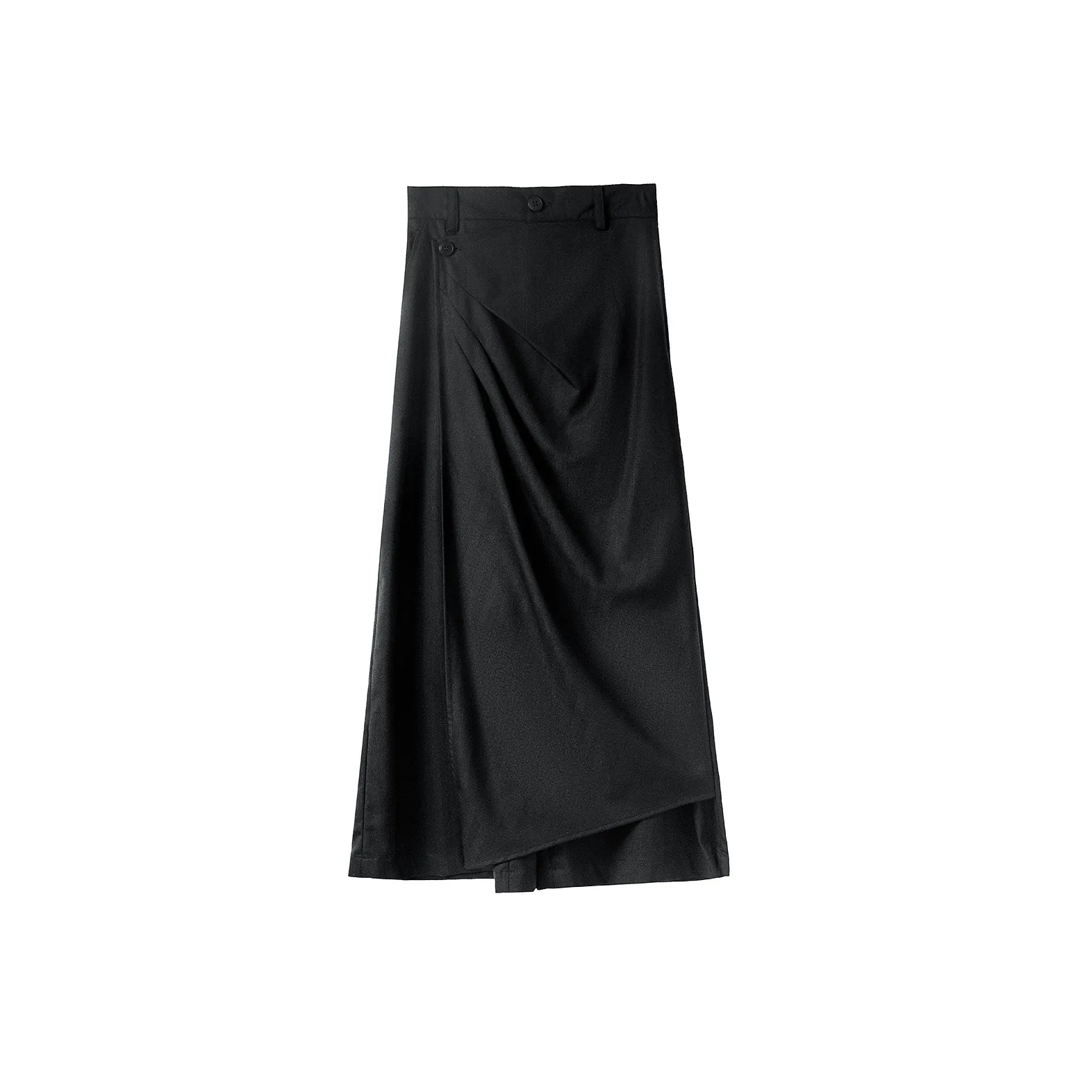 HUANXIANGZHE Асимметричные Смесовые Шерстяные Обрезанные Штаны Женские