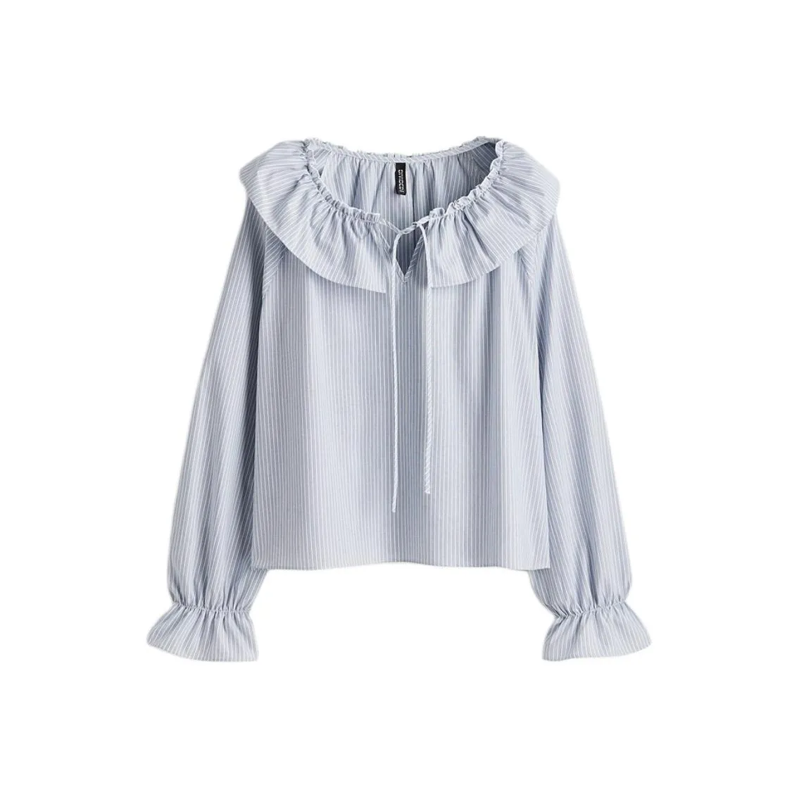 H M Белый Серый Полосатые Рубашки для Женщин