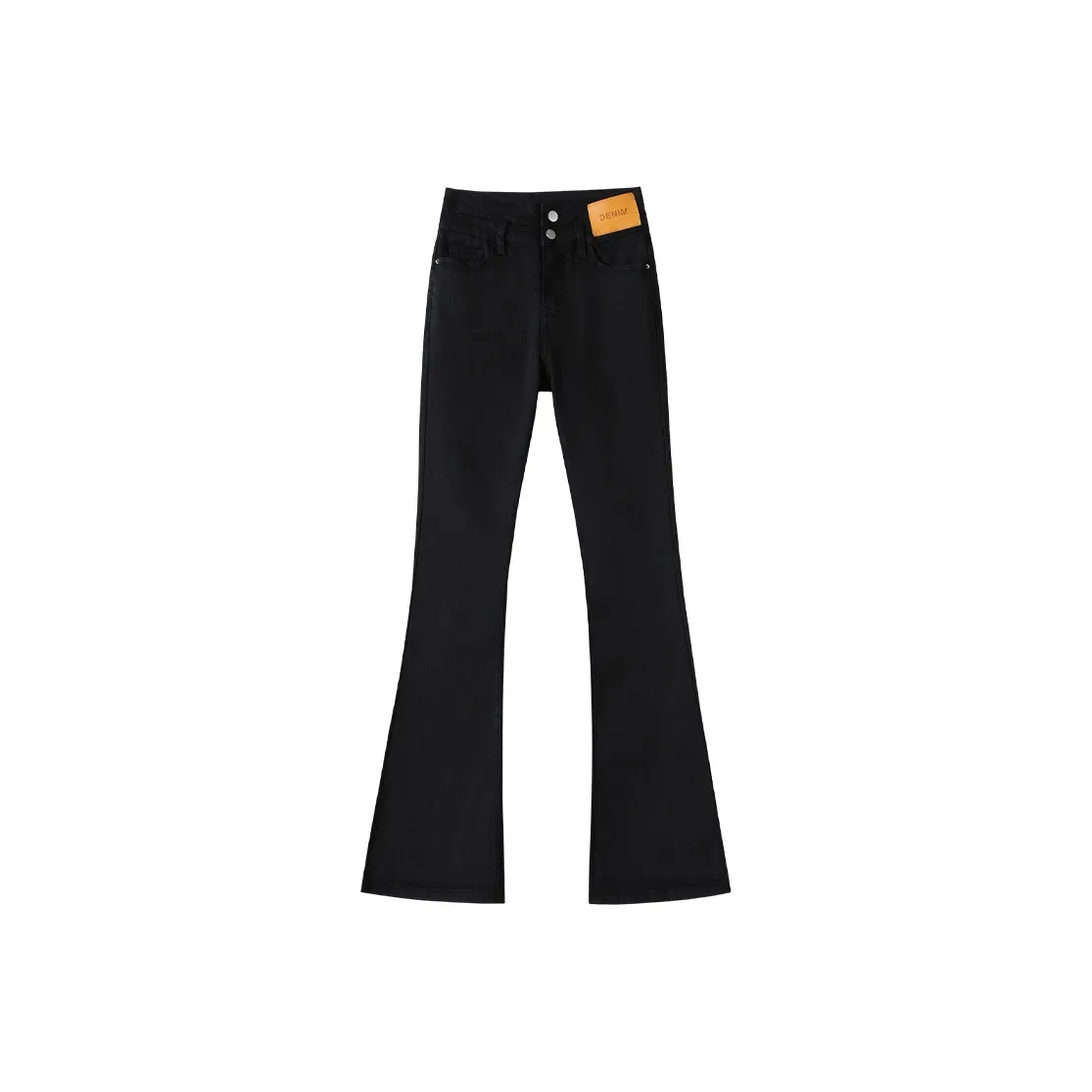 MIIOW Осенний Джинсы Женские Двойной Пряжка Кожаная бирка Hoof Брюки