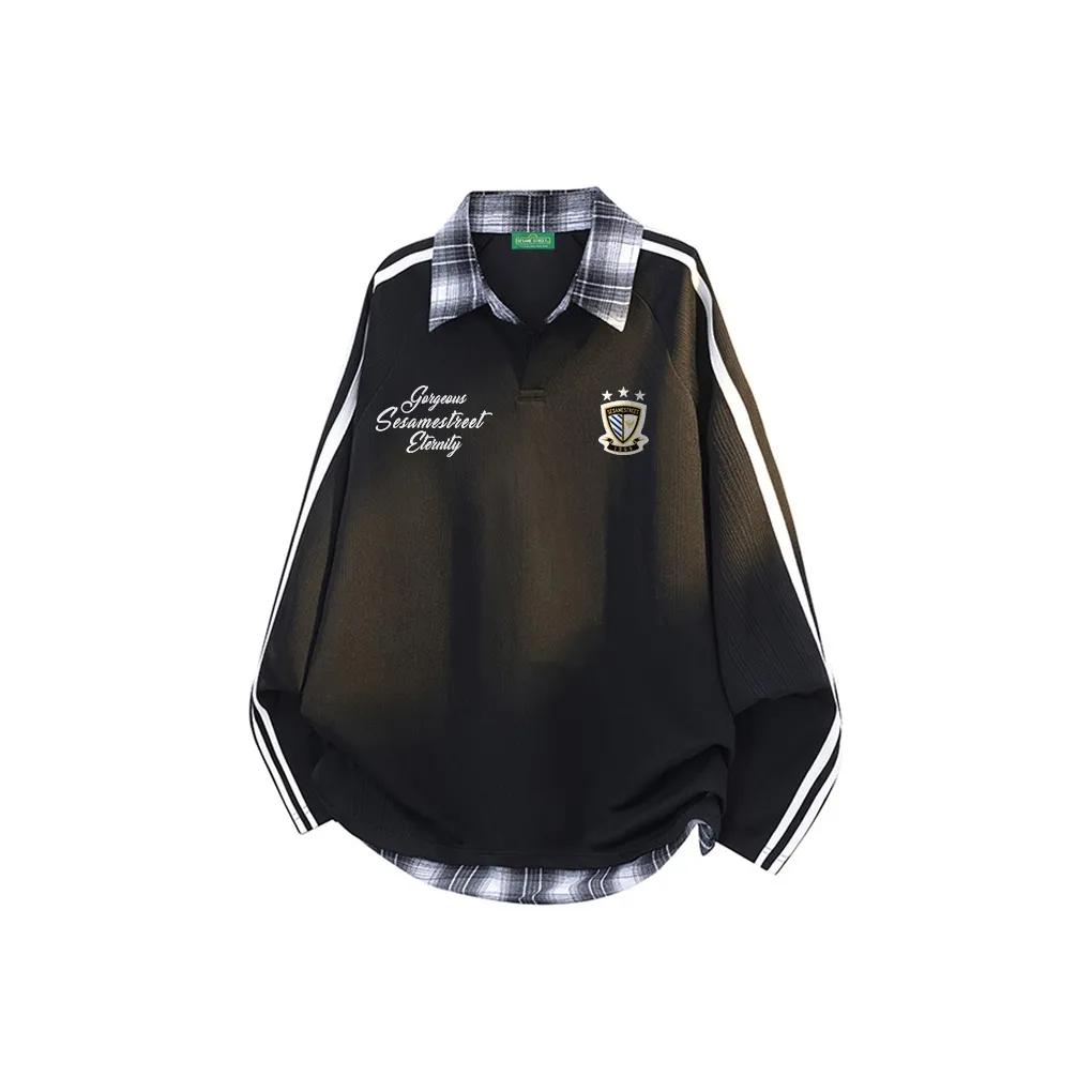 Улица Сезам Длинный рукав Т-рубашка Унисекс