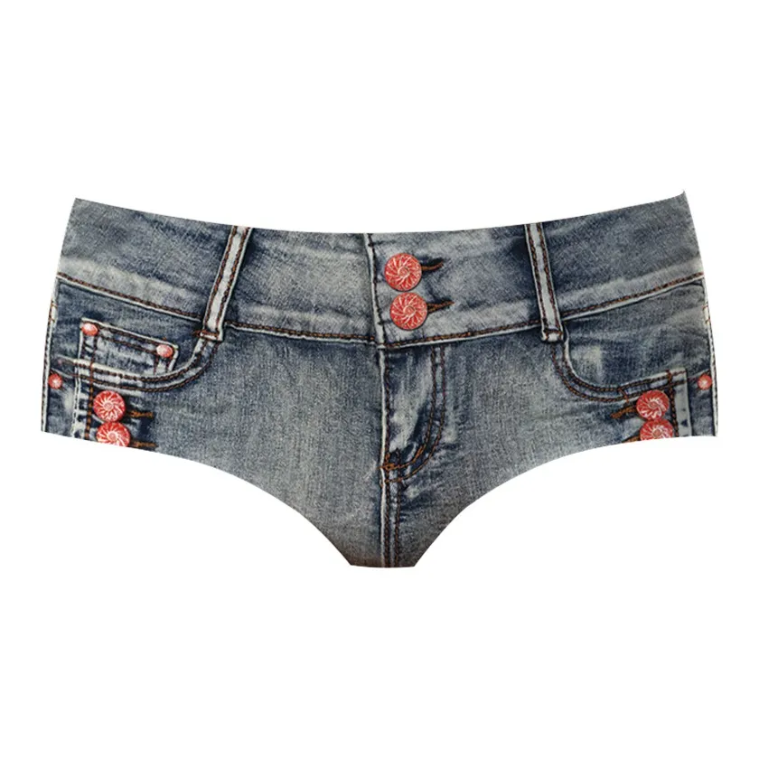 MJ STYLE Деним Женские Трусики-бикини