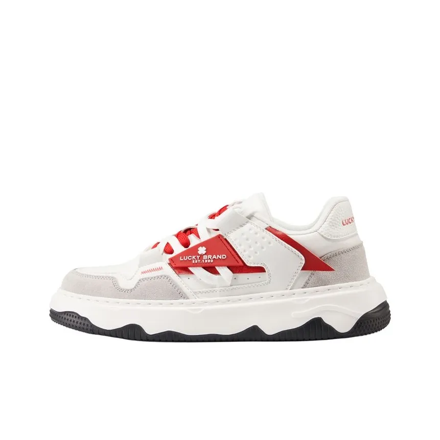 LUCKY BRAND Casual Shoes Men Low Top White Red/White Green/Sand