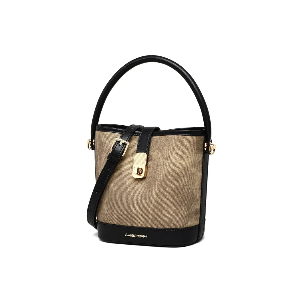 PT'SON Коровья кожа Одно плечо Сумка Обычный Женский Ink Black