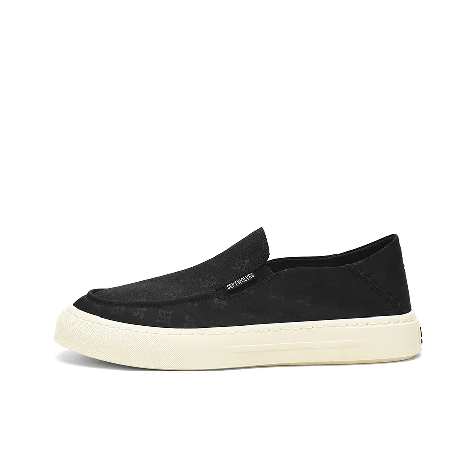 SEPTWOLVES Low-Top Canvas Shoes Мужские Черные