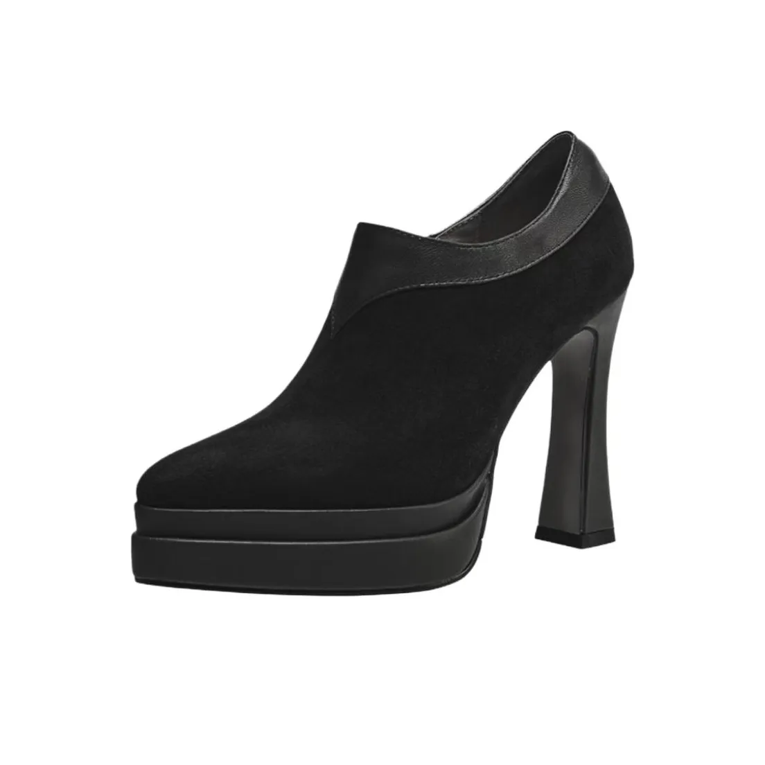 Wuji Винтаж Водонепроницаемые ботильоны на платформе для маленьких фигур женские