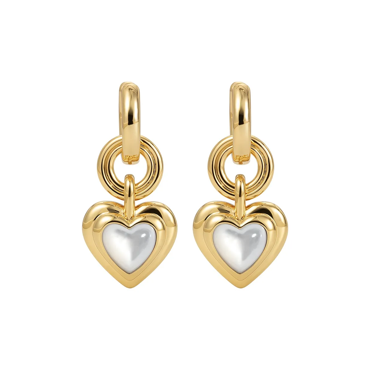 BOONEE ALUS Белая раковина Серьги Женские