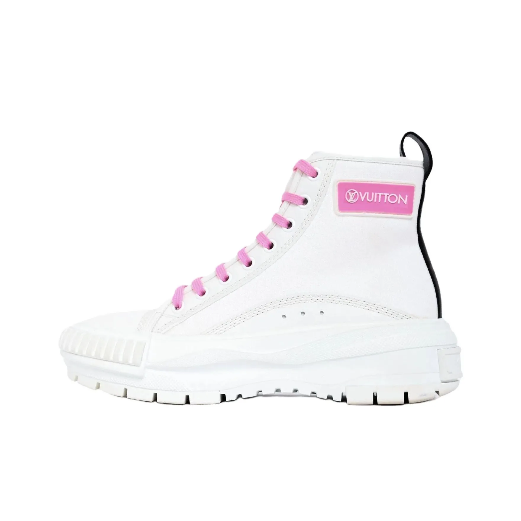 LOUIS VUITTON Squad Casual Shoes Women's High Top White Pink