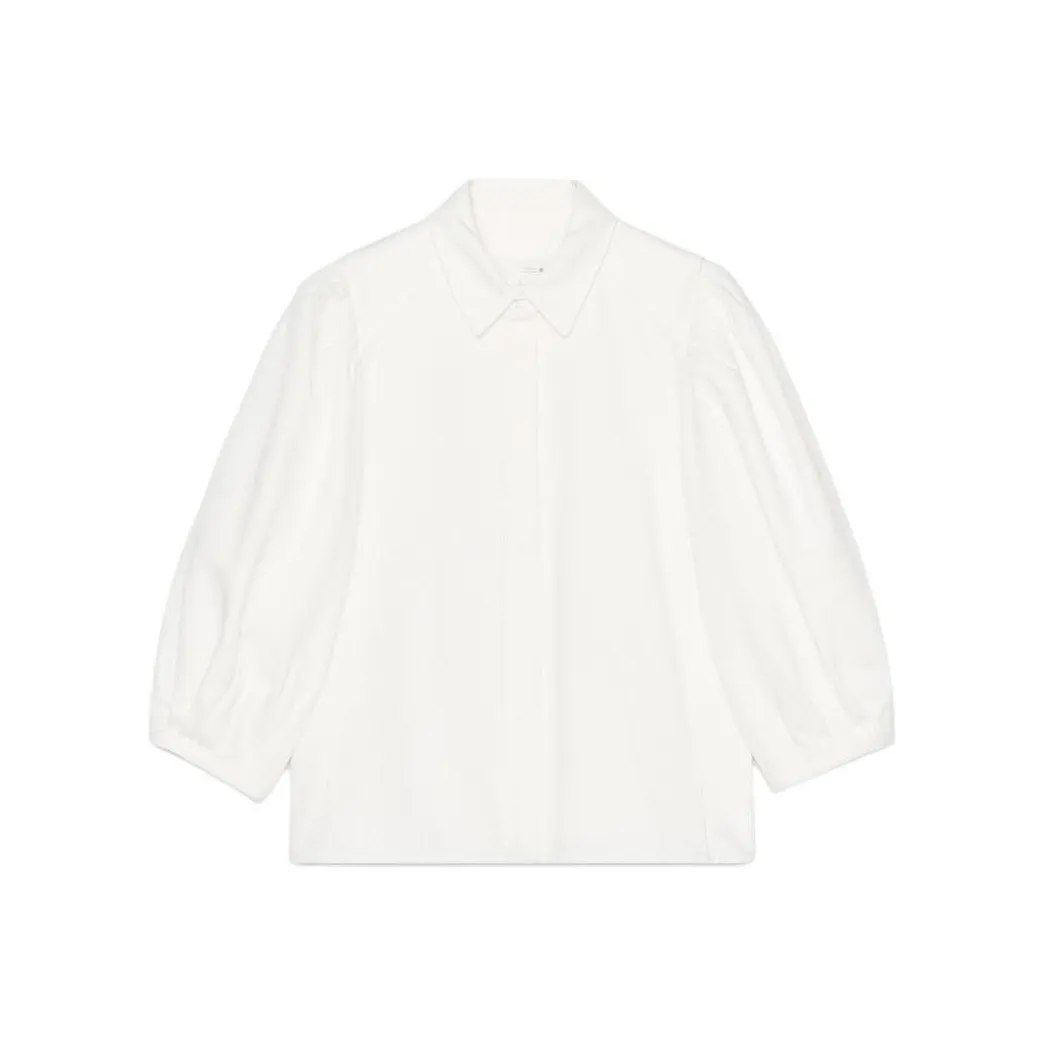 ZARA ZW Series Устричный Белый Женские Рубашки