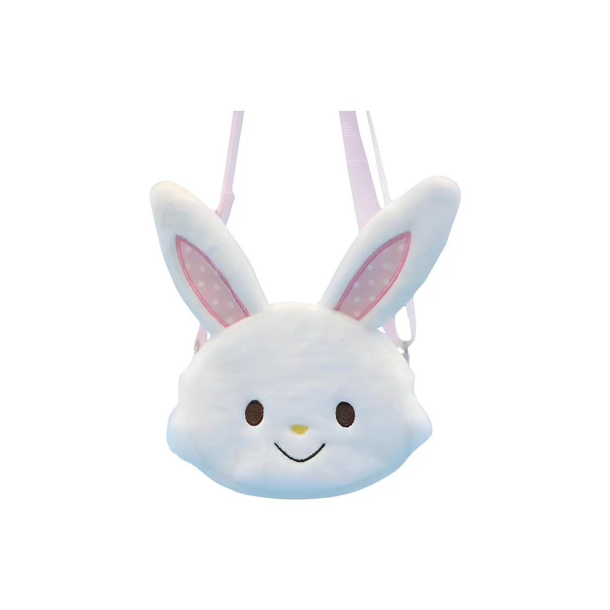 E Strong Sanrio Three Little Piglets Совместный бренд Санрио Короткий плюшевый рюкзак через плечо Стандартный Унисекс Белый