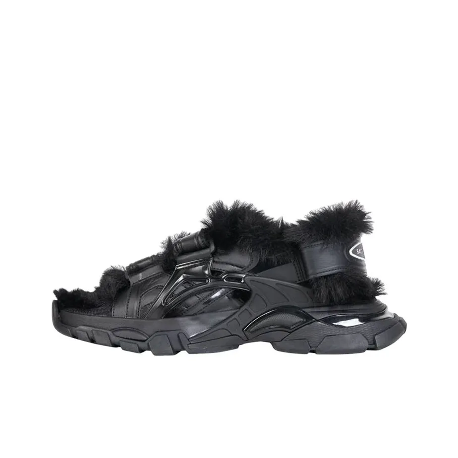 Balenciaga Track 1.0 Beach Sandals Women's Black