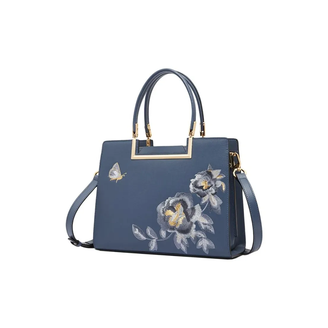 Geshiman Коровья кожа Одно плечо Сумка Средний Women's White Абрикос Королевский синий Бургундский