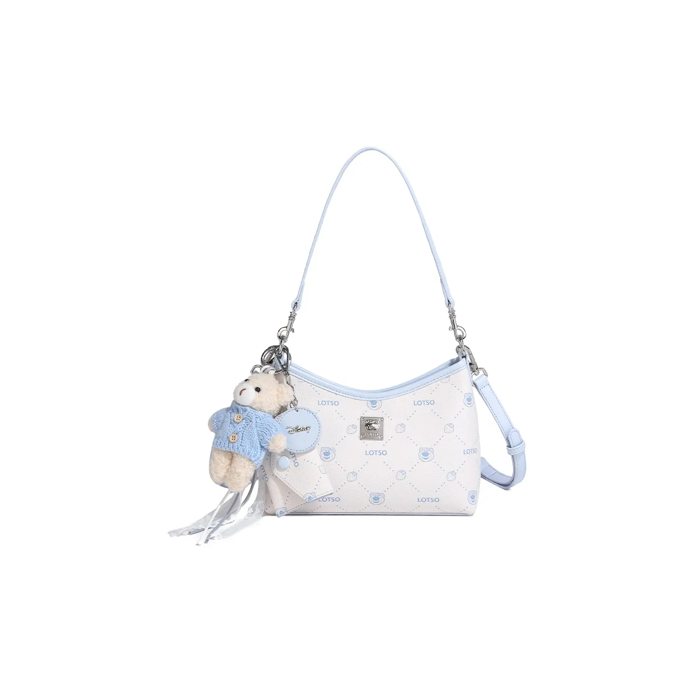 Disney Лотсо PVC Сумка через плечо Сумка на плечо Стандартная Женская Синяя Белая