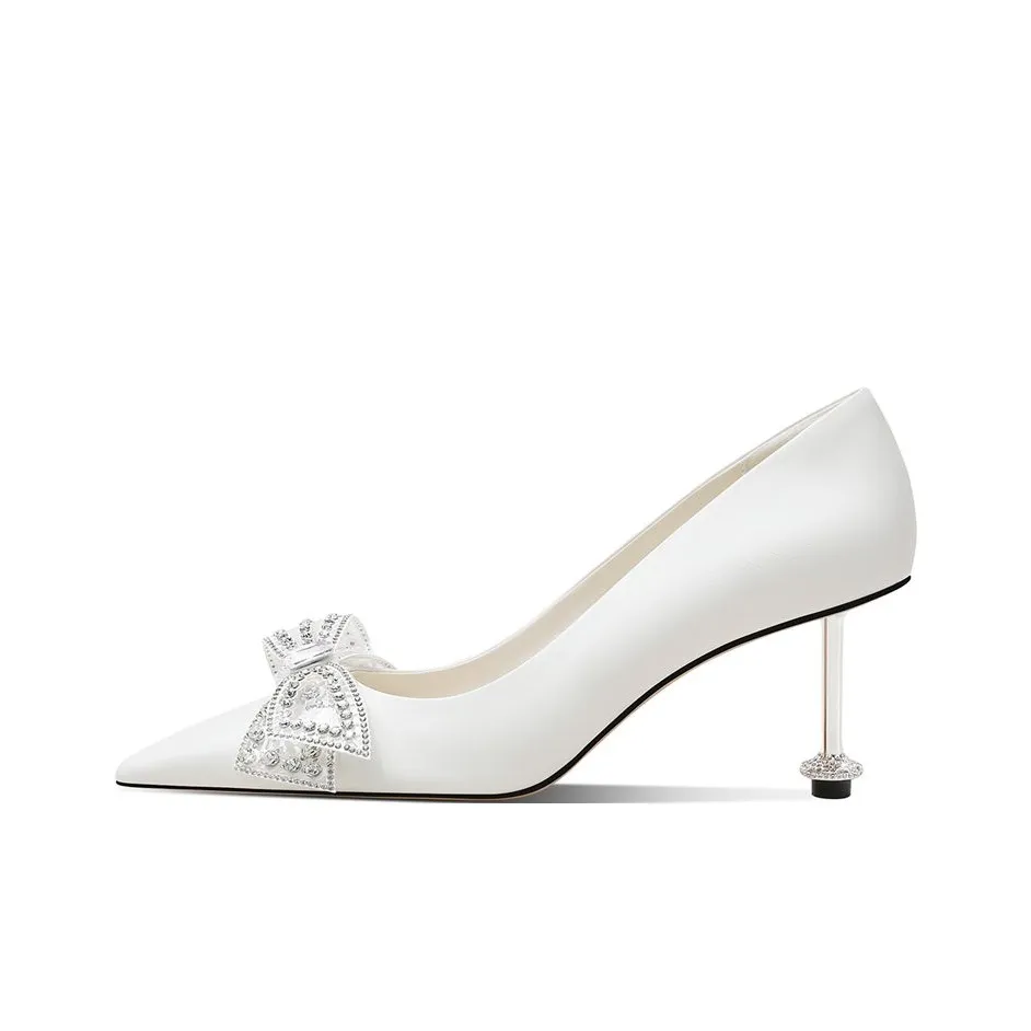 Hoov Высокие каблуки Айвори Белый Женские