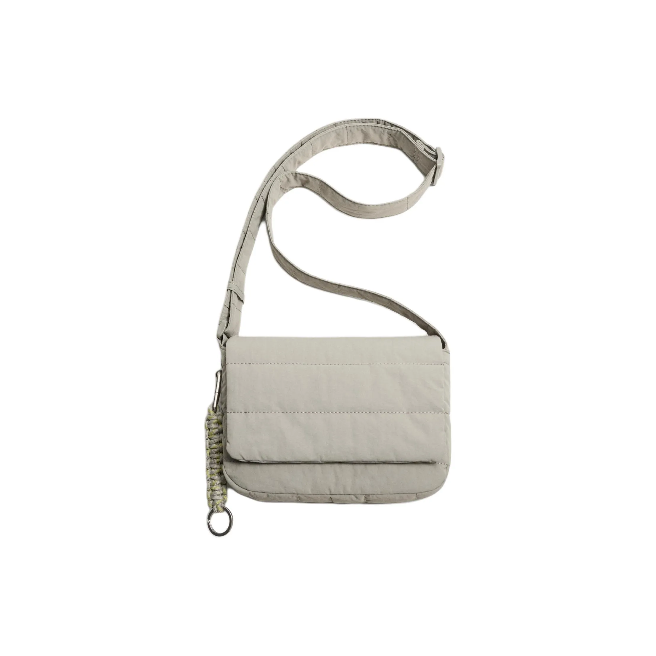 ZARA Полиамид Нейлоновая Сумка через плечо Женская Серого цвета