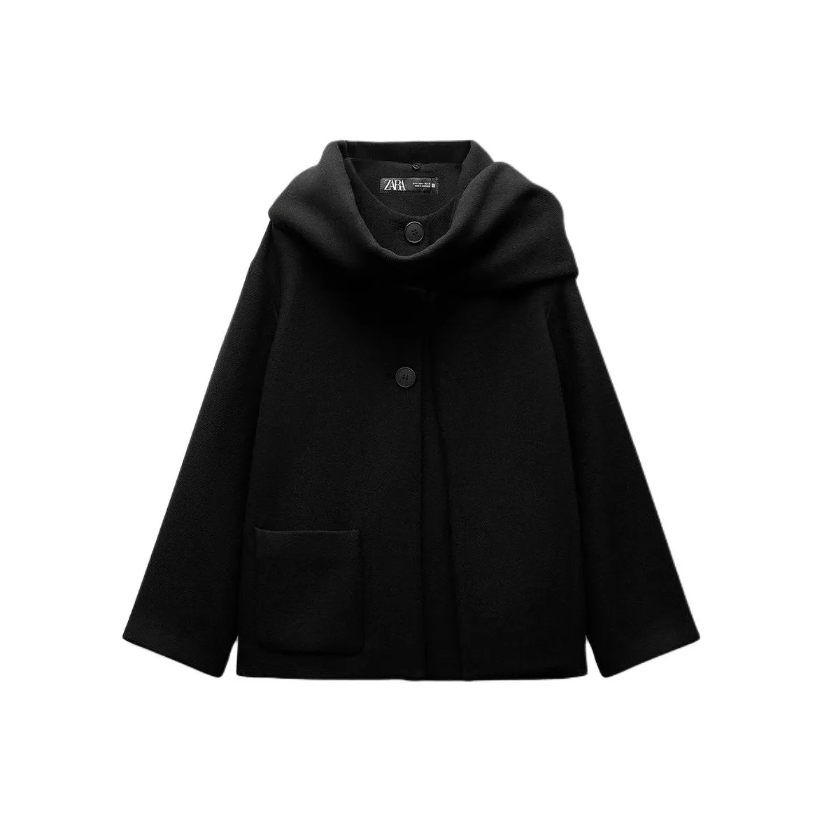 ZARA Черное Женское Пальто