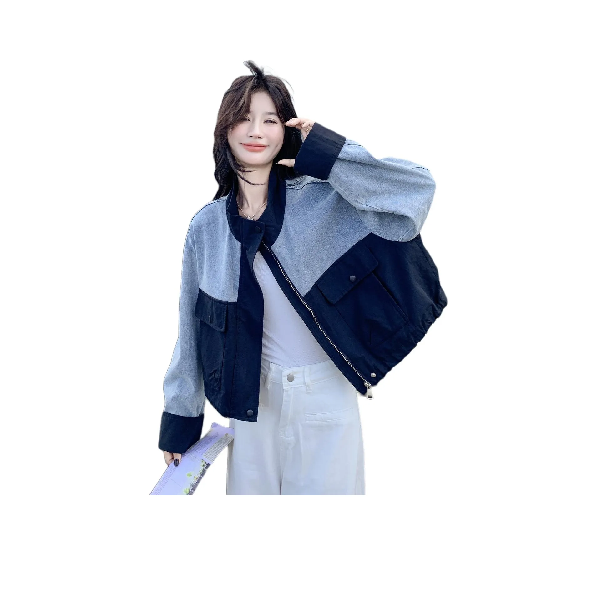 MEXICAN Джинсовый синий Женские Джинсовые куртки