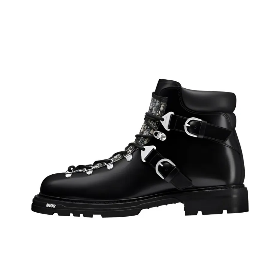 DIOR Explorer Ankle Boots Men Black