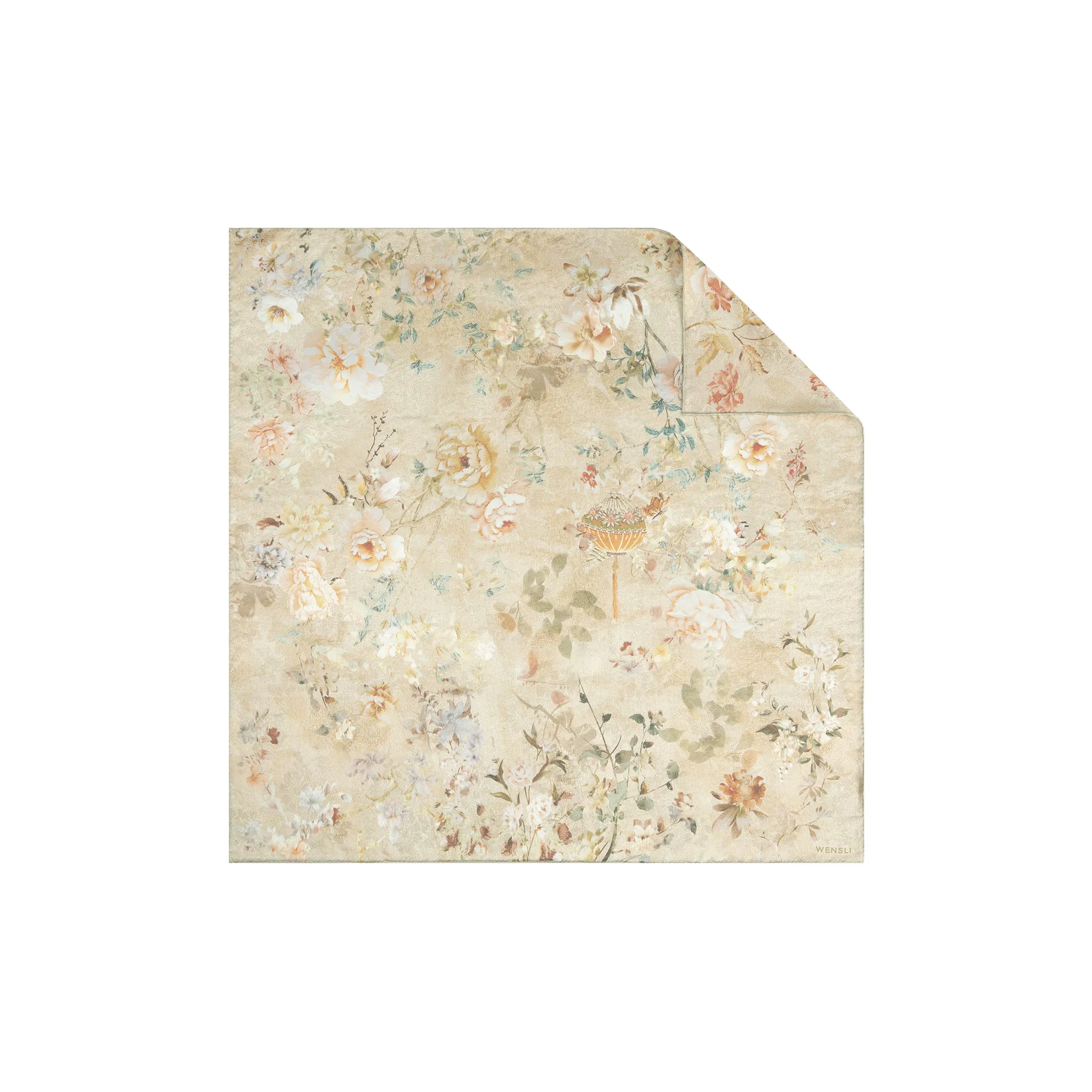 WENSLI 100% шелк тутового шелкопряда 19 Ummi Жаккард Шелк Большой платок Dream Канцелярская бумага Женские