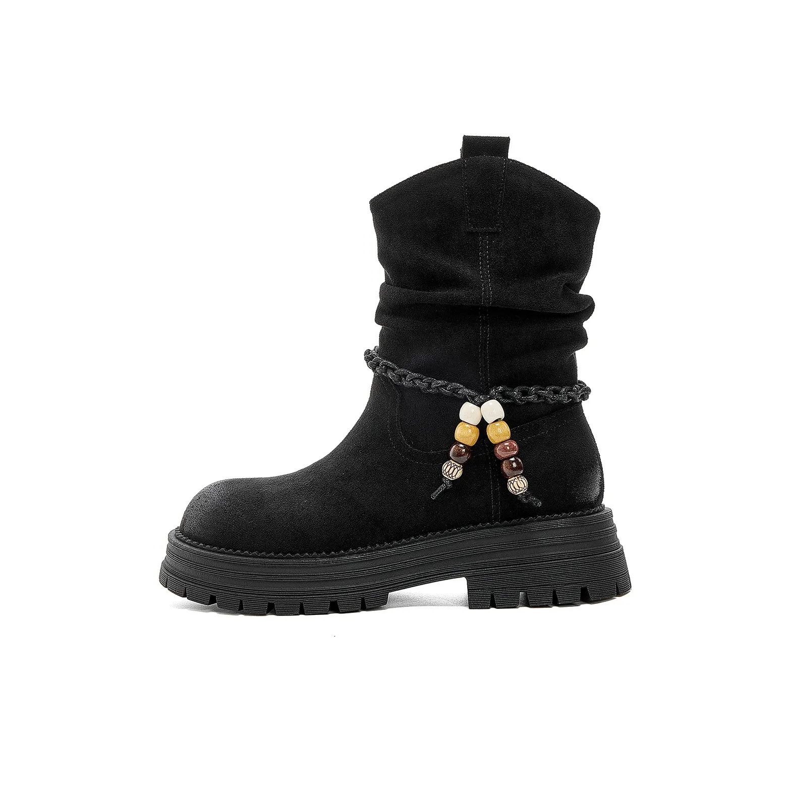 JOSINY Винтаж Западный Рыцарь Ботинки Повседневный Коммутирование На открытом воздухе Модный Ботильоны Высота каблука 5 см Женские