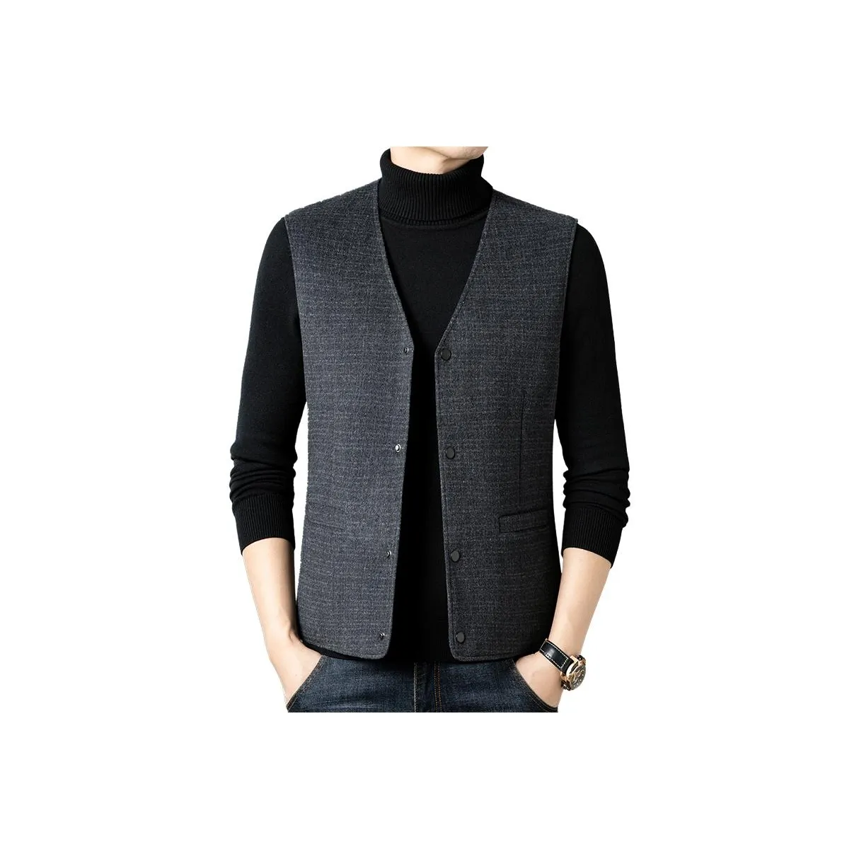 Vintage cars Черный Серый Цвет Мужские Жилеты