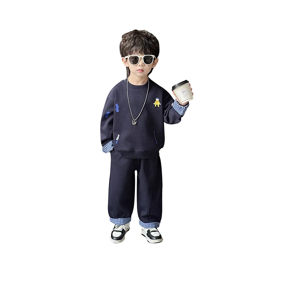 Синий цвет. Темно-синий синий для детей повседневная спортивная одежда