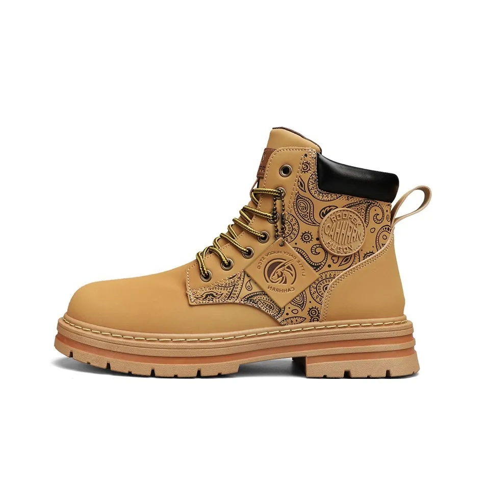 YUZHAOLIN Crew Martin Boot Средний каблук Мужской