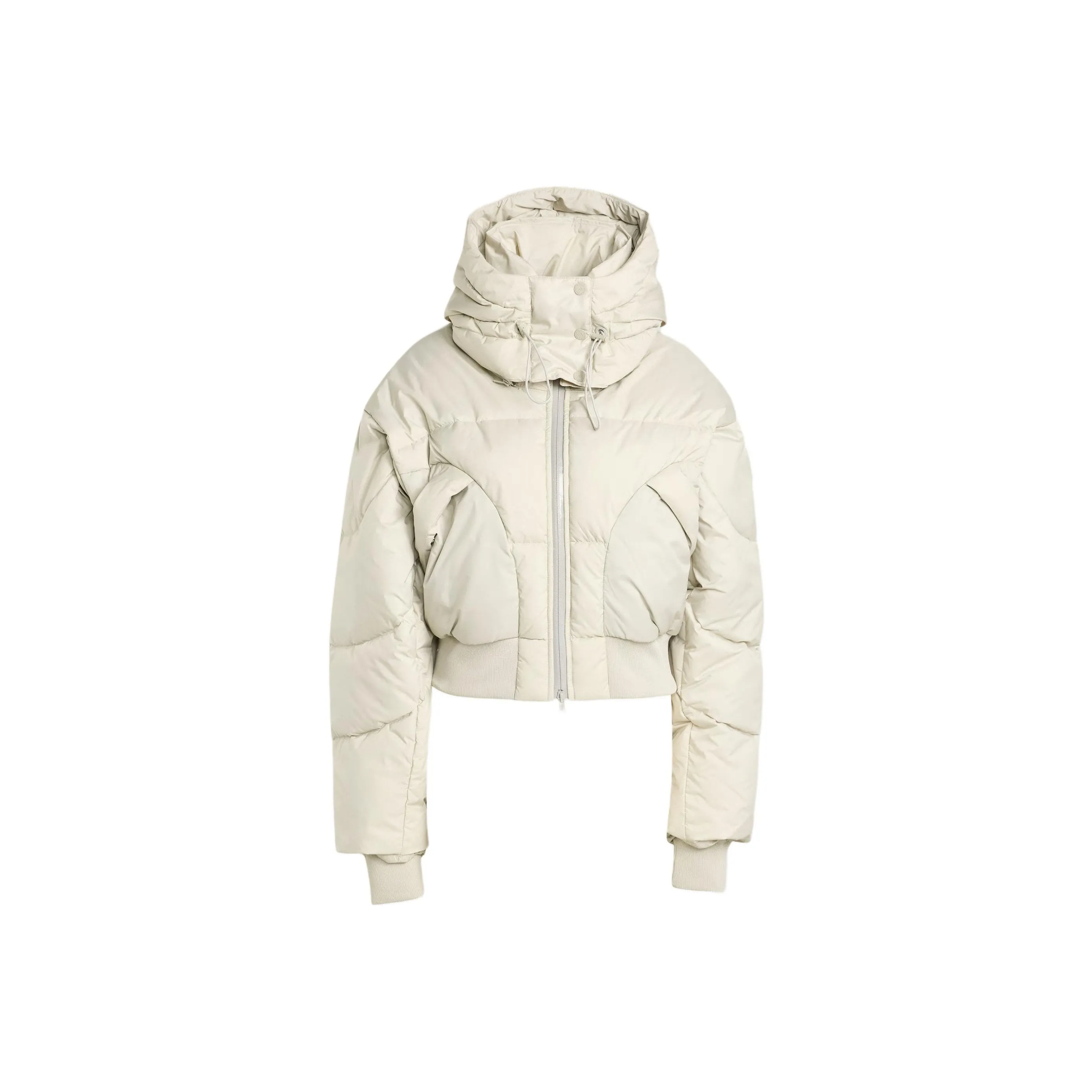 Adidas x Stella McCartney Укороченный FW25 Утепленный зимний пуховик Куртка Женская