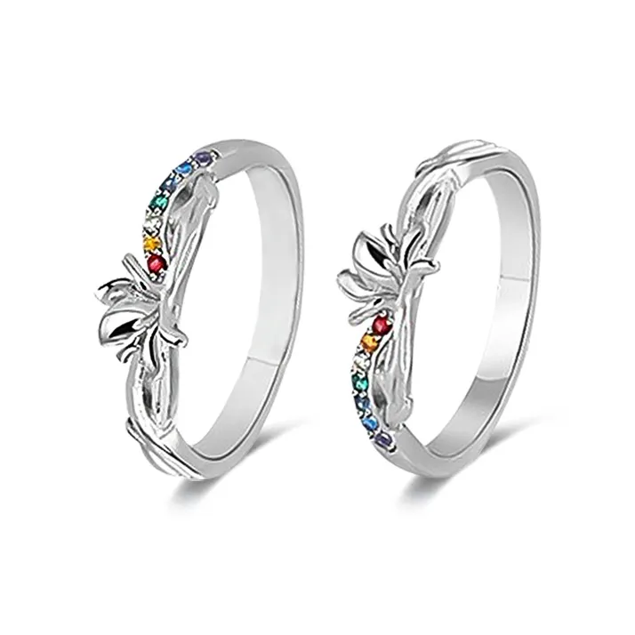 DVNRR Кольца с кубическим цирконием Женские