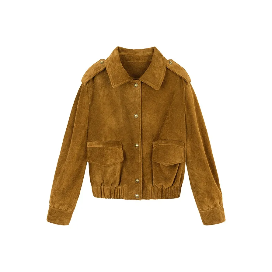 Ouyang Золотая Пальма Женские Кожаные Куртки