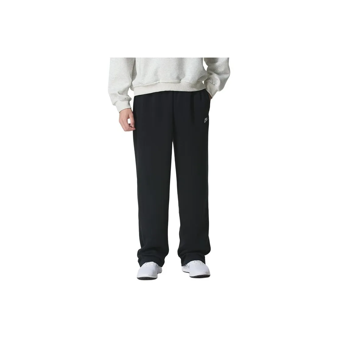 Черные мужские вязаные тренировочные штаны Nike
