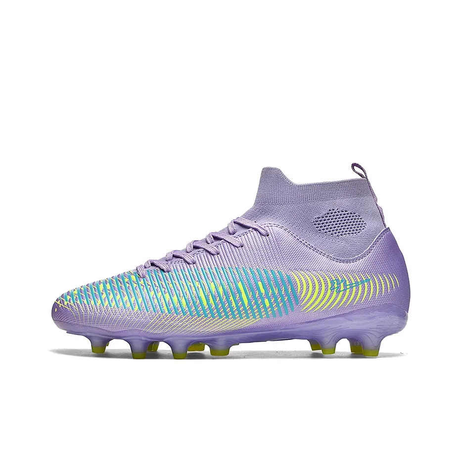 Binary FG Твердый грунт Амортизация Легкий Противоскользящие Футбольные бутсы Унисекс Dream Фиолетовый