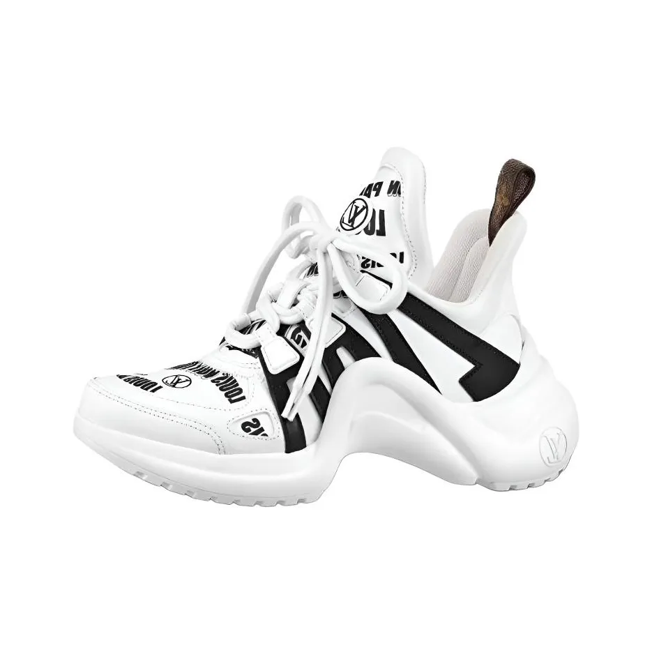 LOUIS VUITTON Archlight 1.0 Running Shoes Women's Low-Top White/Black