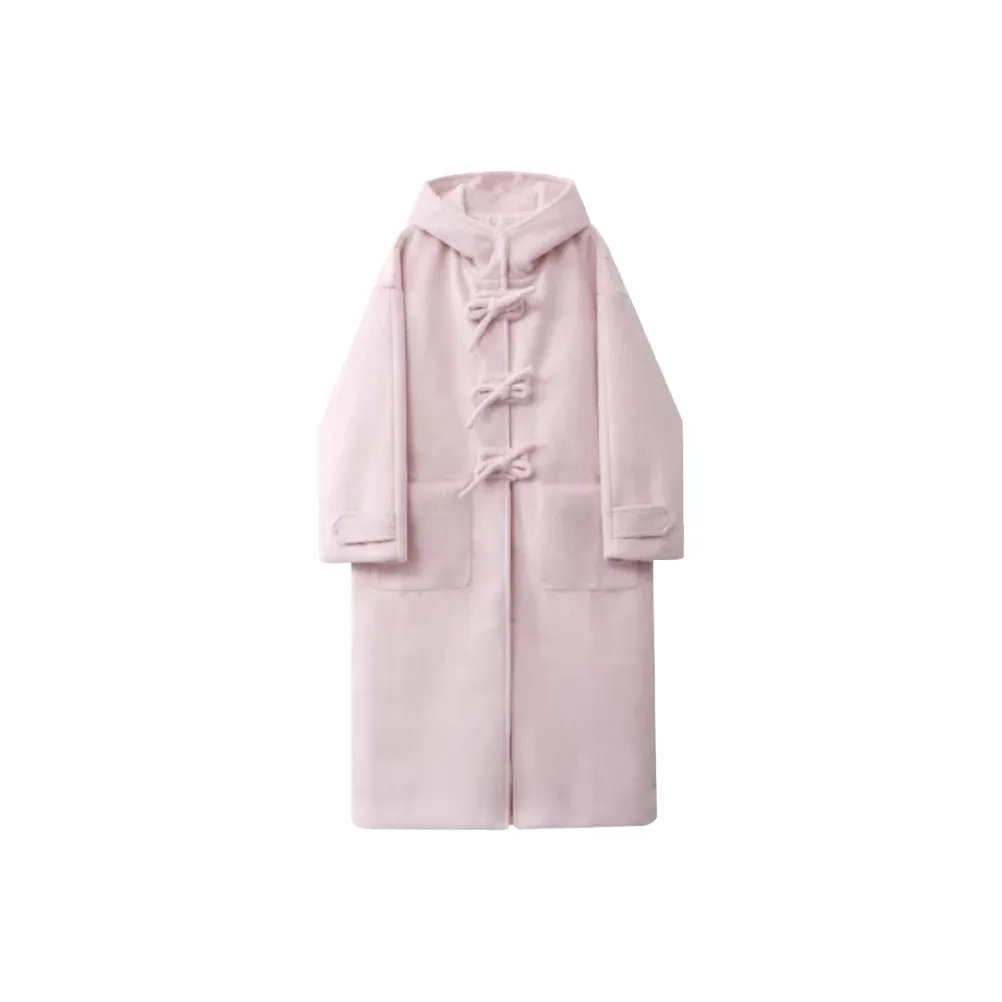 QIAOMONVHAI Розовое Женское Пальто