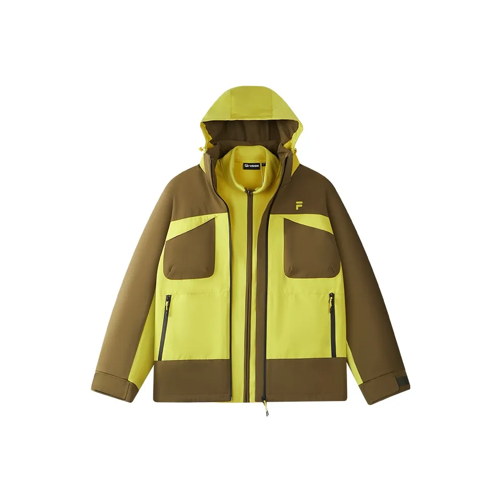 FILA FUSION Пальто Мужское Толстый Кофейный Цвет