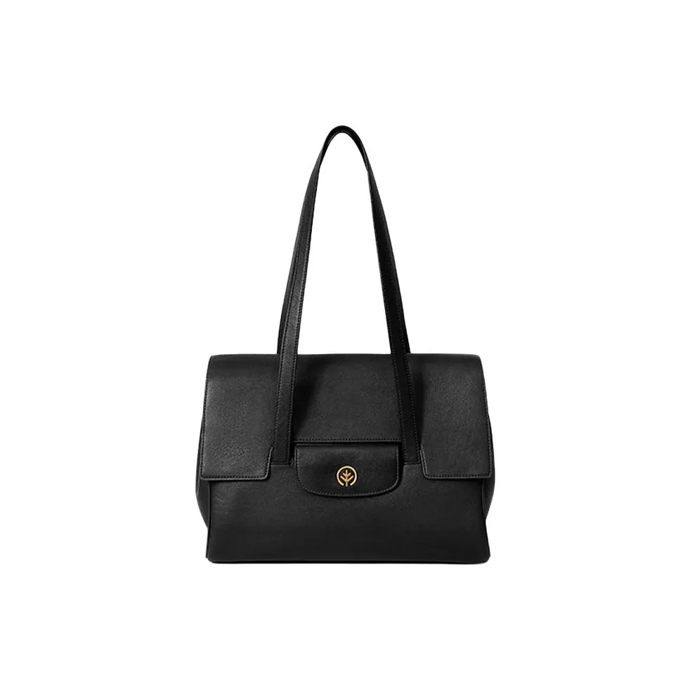 BAGTREE Первый слой Растительное дубление Коровья кожа Сумка-тоут на плечо Унисекс Многоцветный