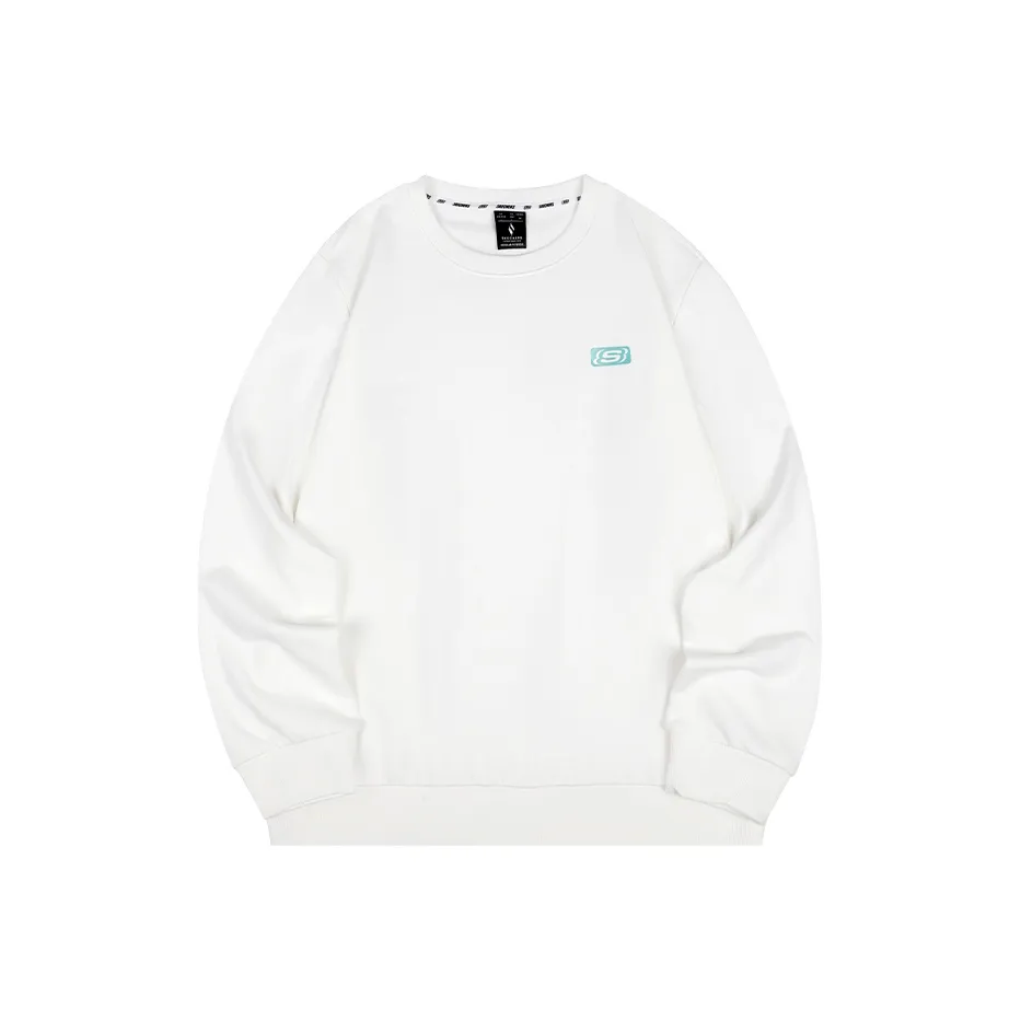 Skechers Пуловер Толстовка Мужской Зефирно-белый