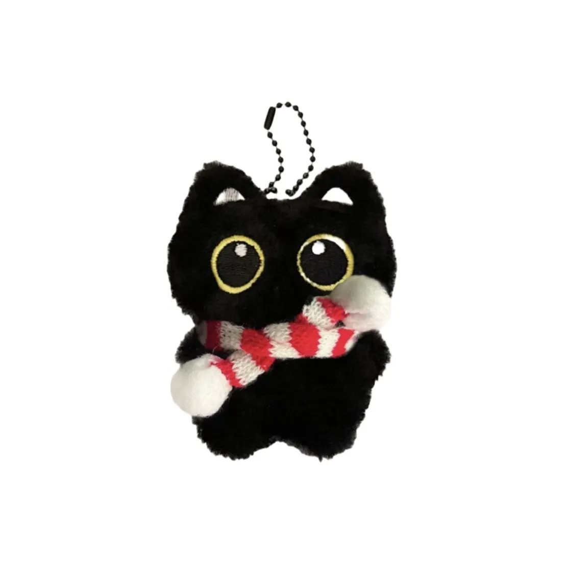 Fat Fat Dragon Милый Мяукающий Черный Кот Плюшевая Подвеска 9,5 см Длина Тела