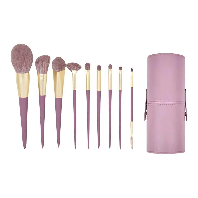 Return to Party Little Фиолетовый Сладкий Potato Кисть для макияжа Набор Портативный 9 Пачка