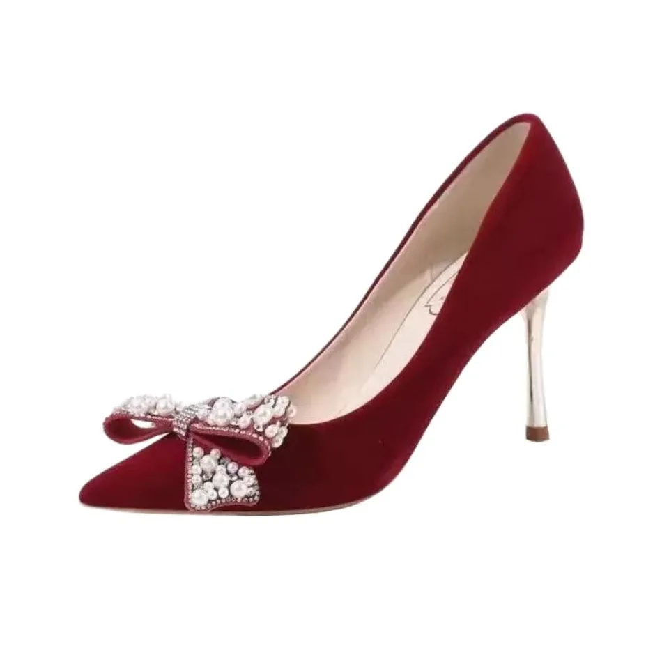 Lan Miao Грубый каблук Высокие каблуки Женские